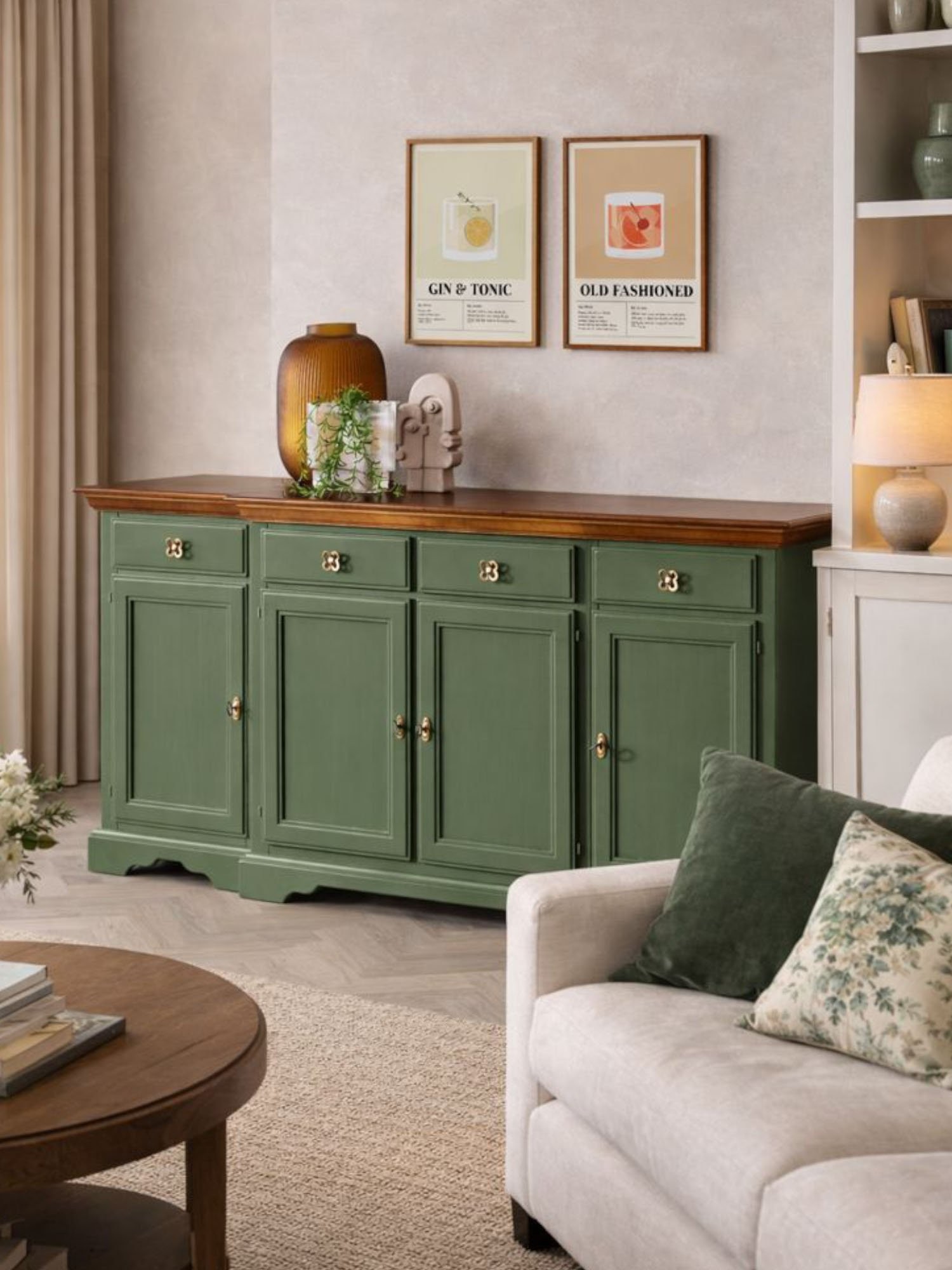 Credenza 4 ante 4 cassetti legno massello (1)